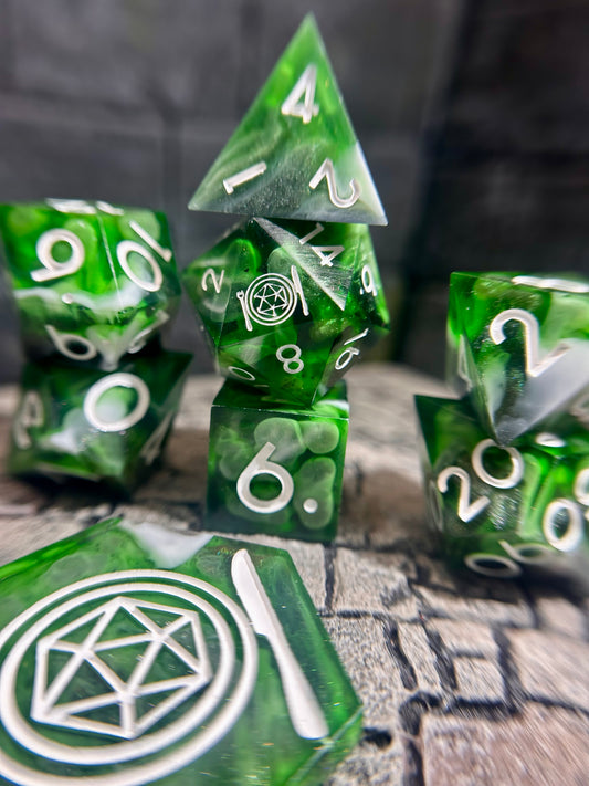 Relic of the Grove 8-Piece Polyhedral Dice Set