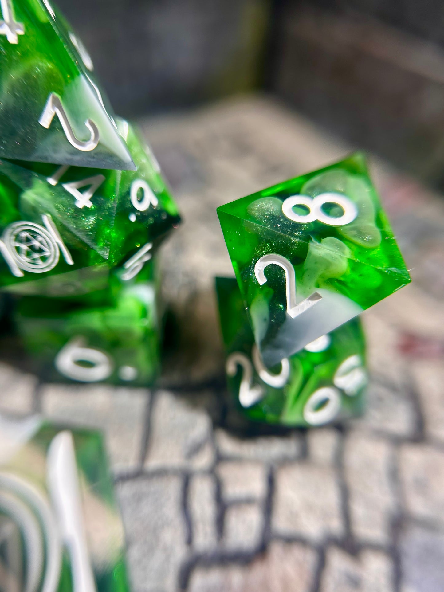 Relic of the Grove 8-Piece Polyhedral Dice Set