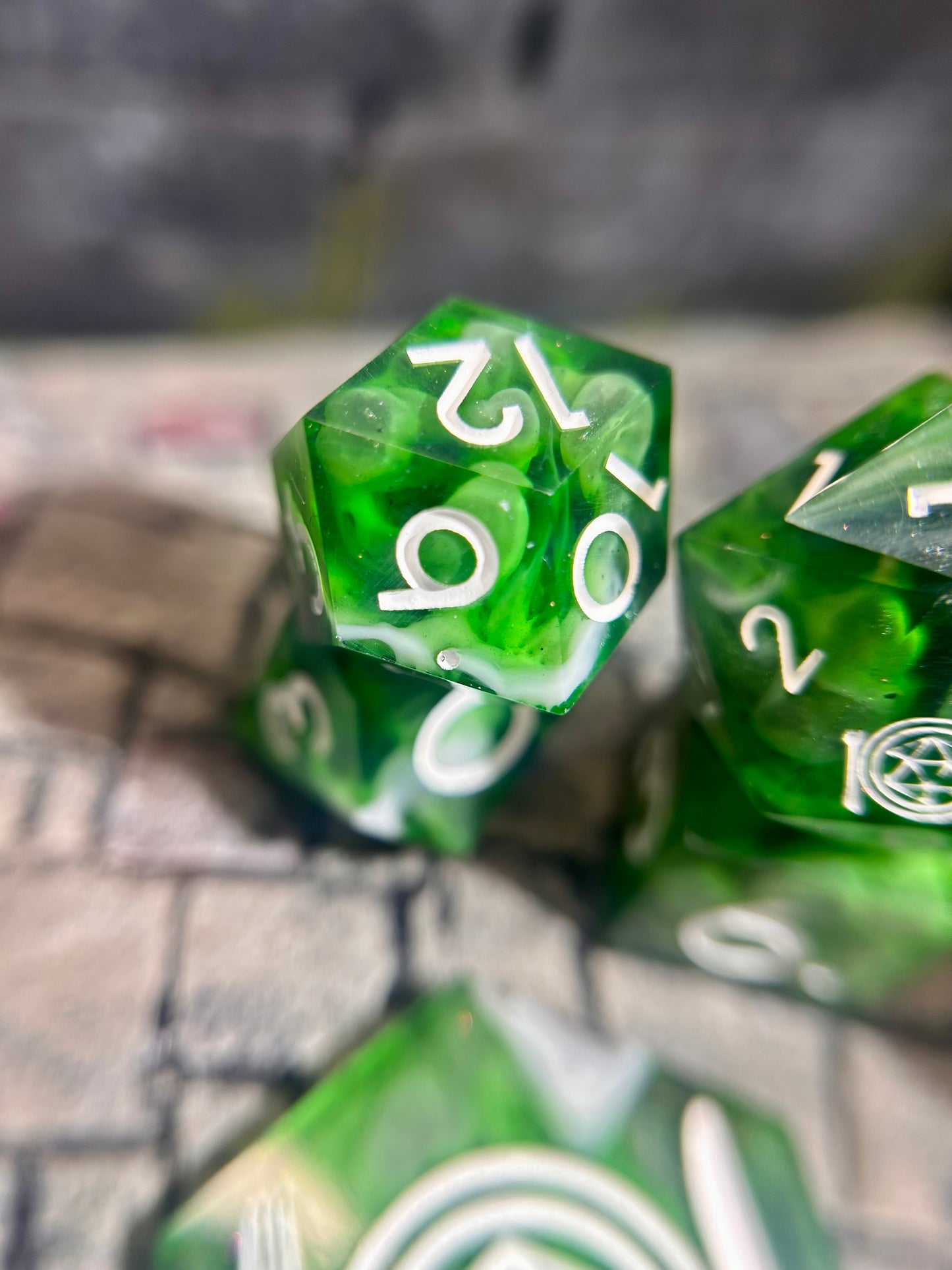 Relic of the Grove 8-Piece Polyhedral Dice Set