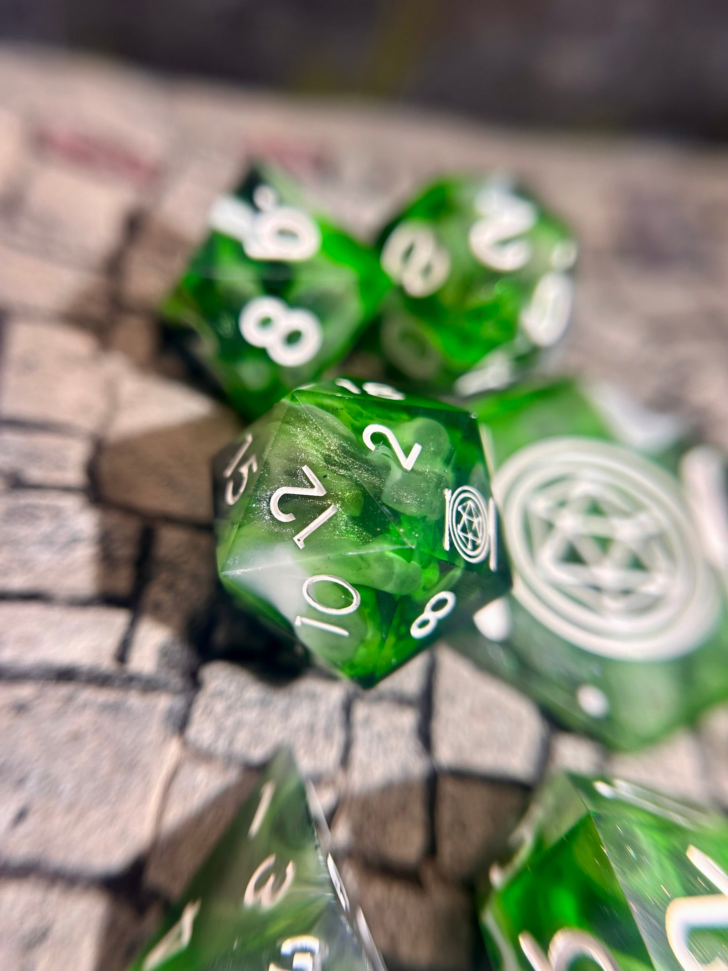 Relic of the Grove 8-Piece Polyhedral Dice Set