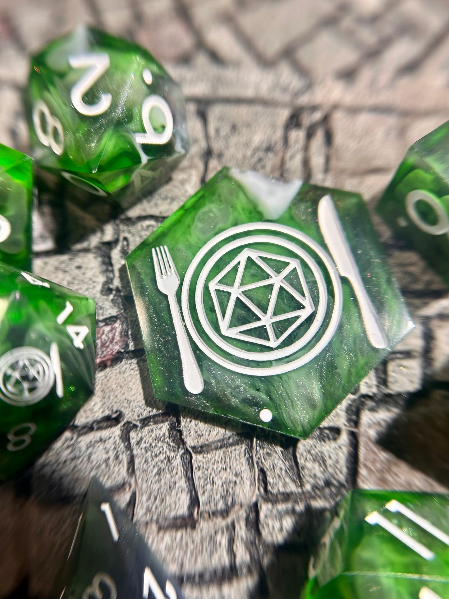 Relic of the Grove 8-Piece Polyhedral Dice Set