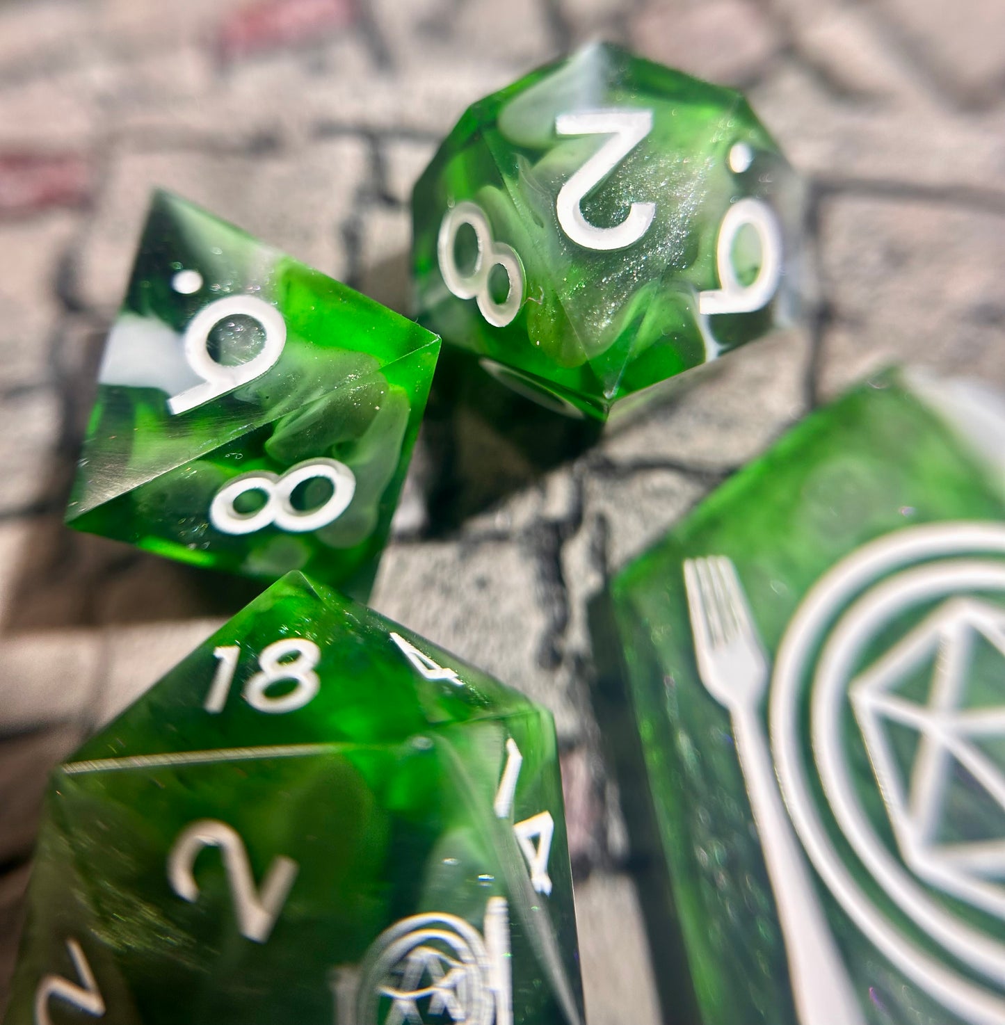 Relic of the Grove 8-Piece Polyhedral Dice Set
