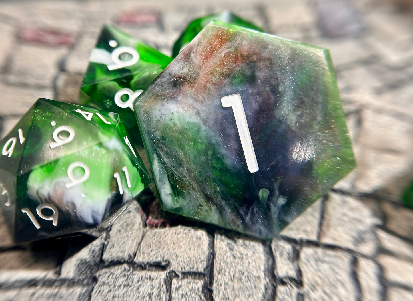 Relic of the Grove 8-Piece Polyhedral Dice Set