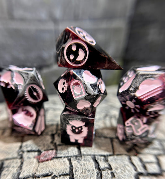 Calamity Bloom 7-Piece Dungeon Master Polyhedral Dice Set