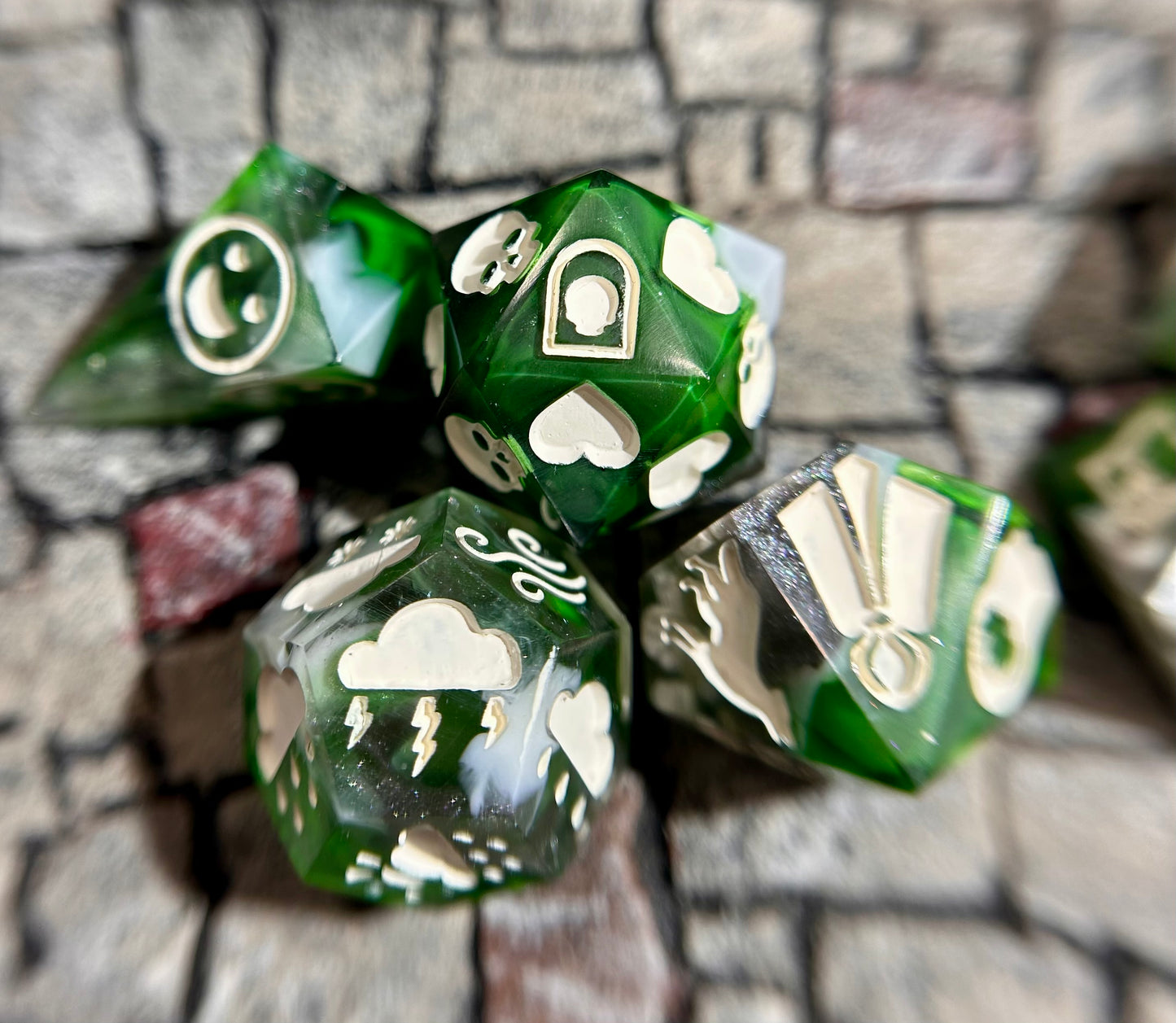 Grove-Bound 7-Piece Dungeon Master Polyhedral Dice Set