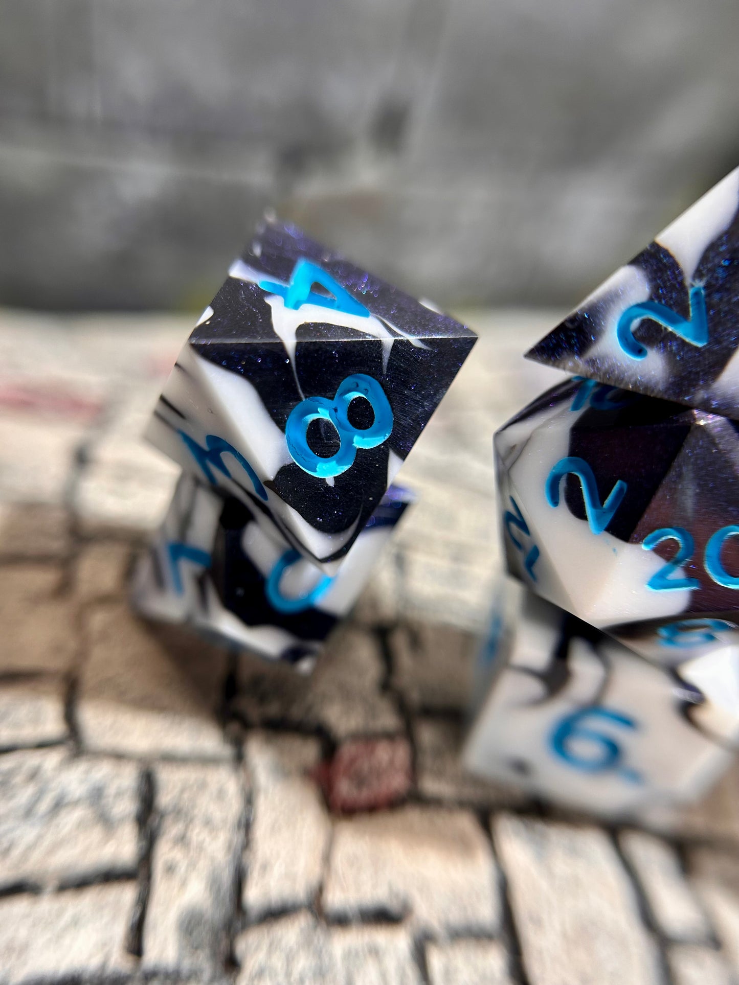 Midnight Glacier 7-Piece Polyhedral Dice Set