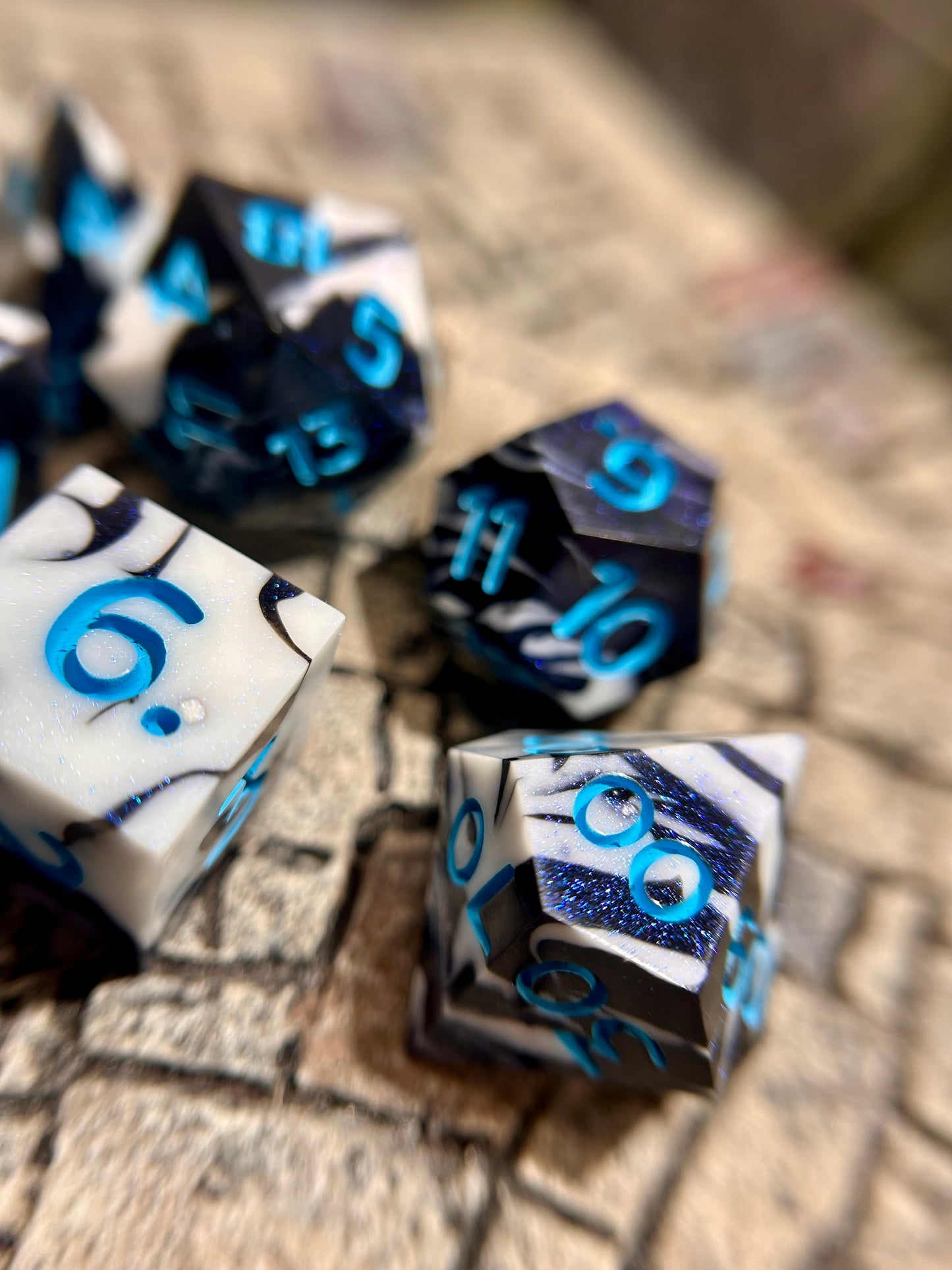 Midnight Glacier 7-Piece Polyhedral Dice Set