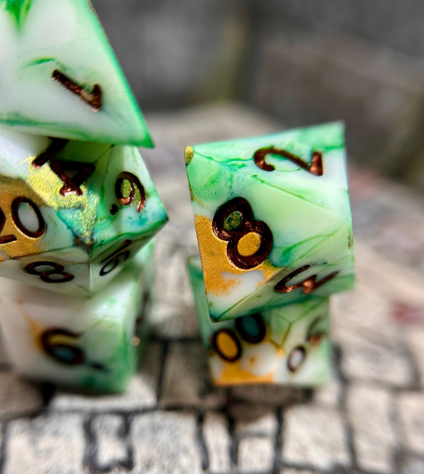 Thin Mint 7-Piece Polyhedral Dice Set