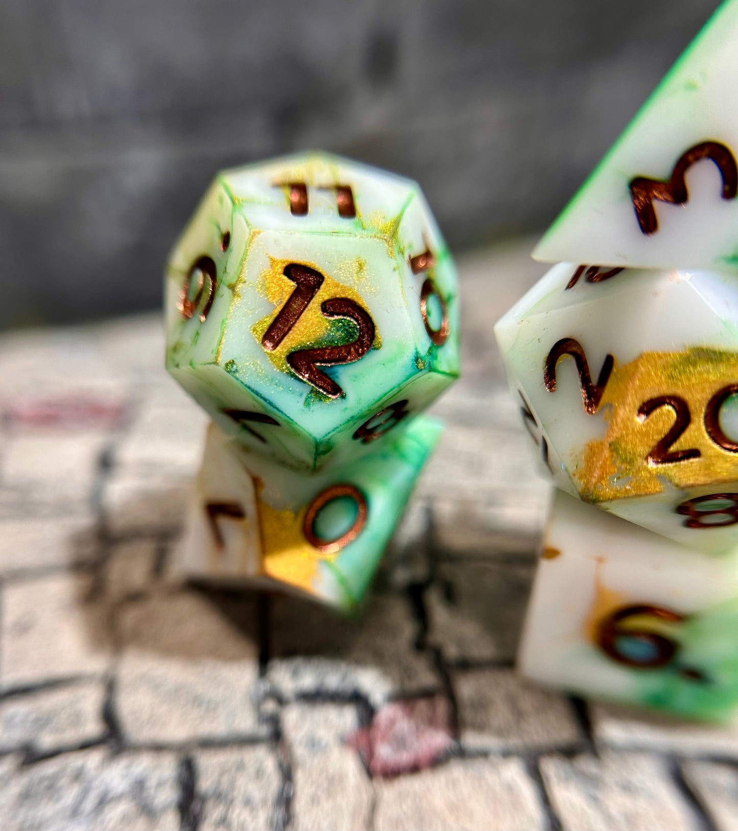 Thin Mint 7-Piece Polyhedral Dice Set