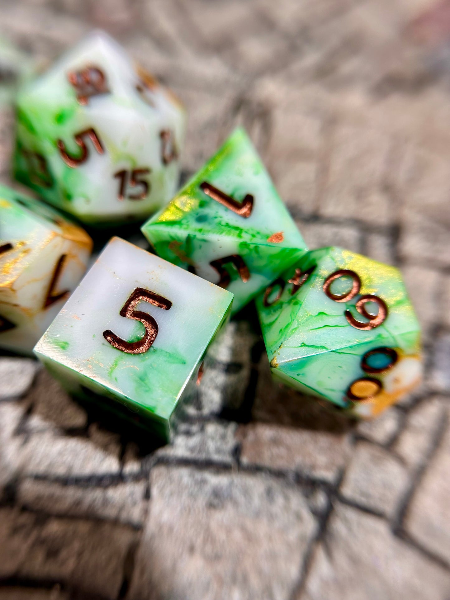 Thin Mint 7-Piece Polyhedral Dice Set