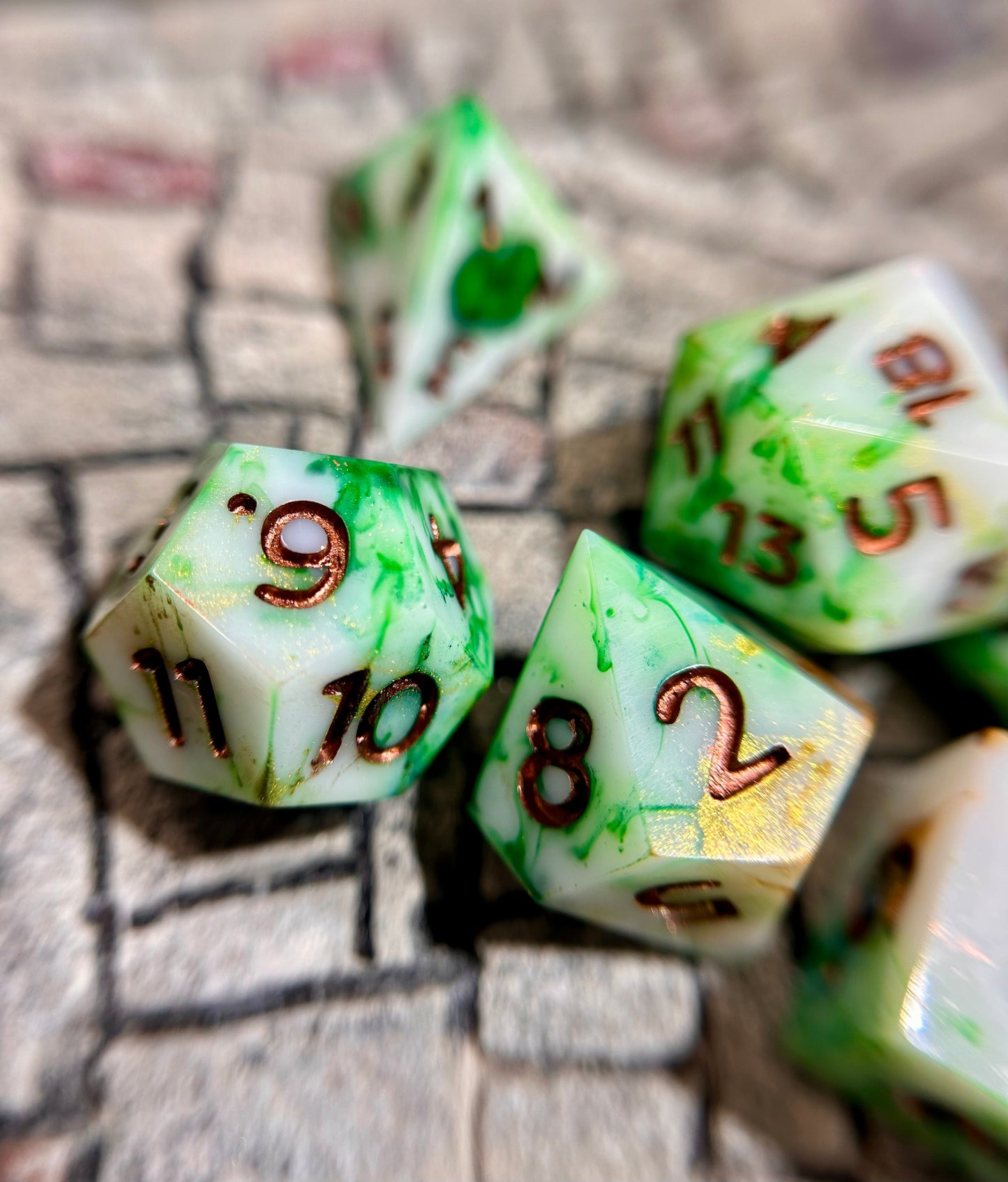 Thin Mint 7-Piece Polyhedral Dice Set
