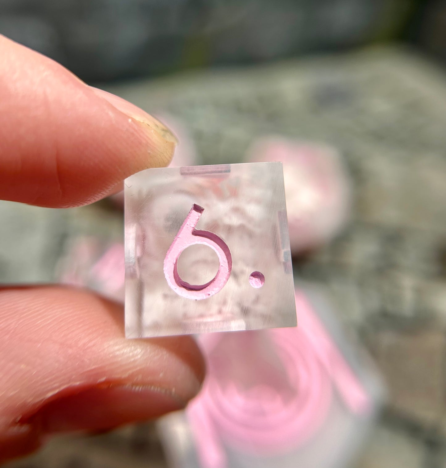 Bubblegum Clouds 8-Piece Polyhedral Dice Set