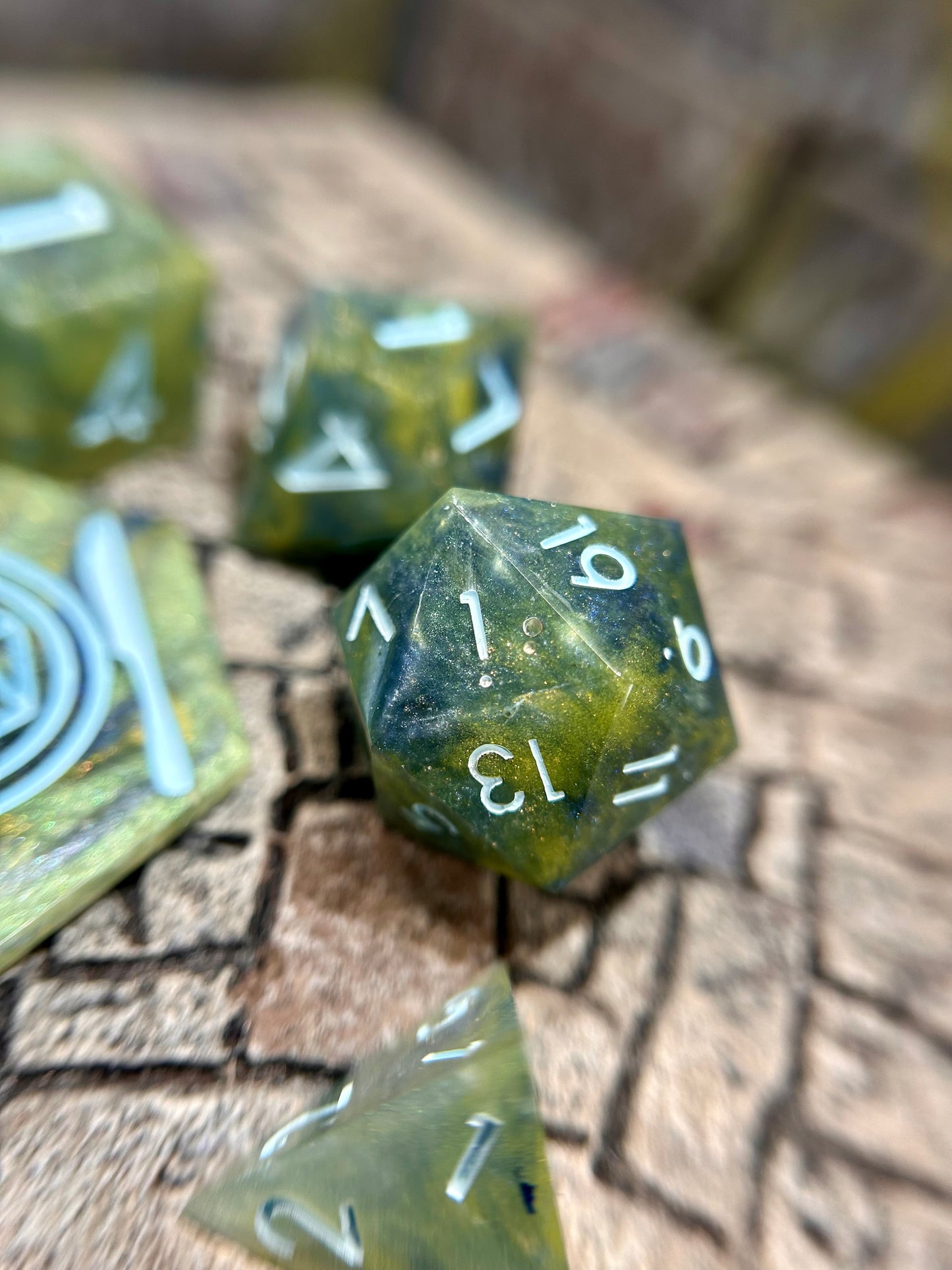 Solstice Overgrowth 8-Piece Polyhedral Dice Set