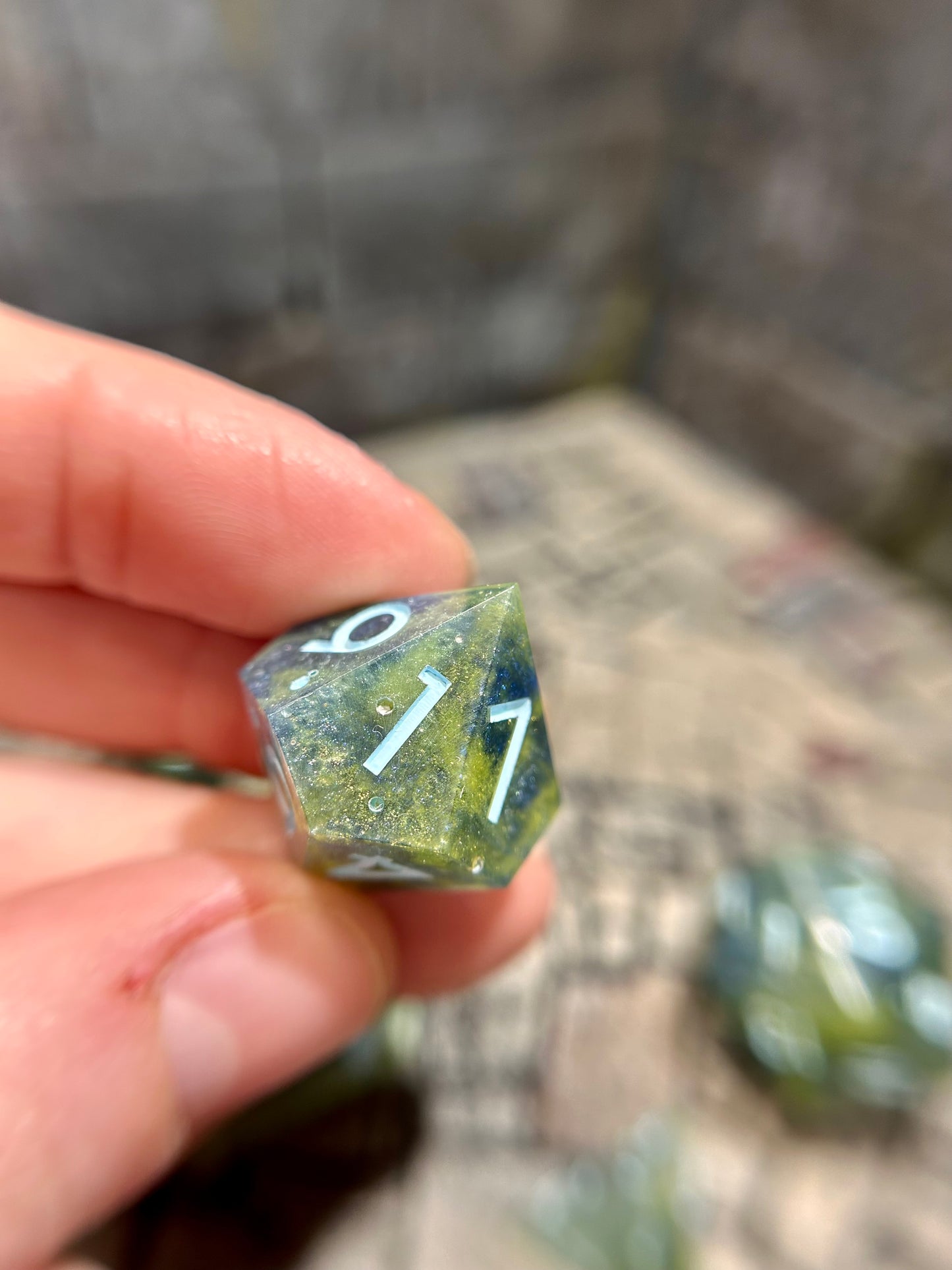 Solstice Overgrowth 8-Piece Polyhedral Dice Set