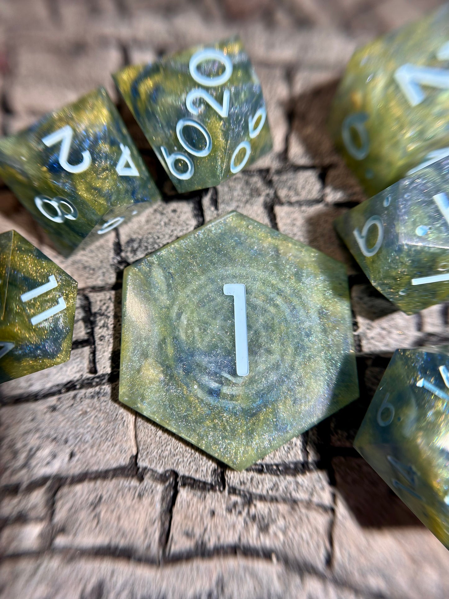 Solstice Overgrowth 8-Piece Polyhedral Dice Set