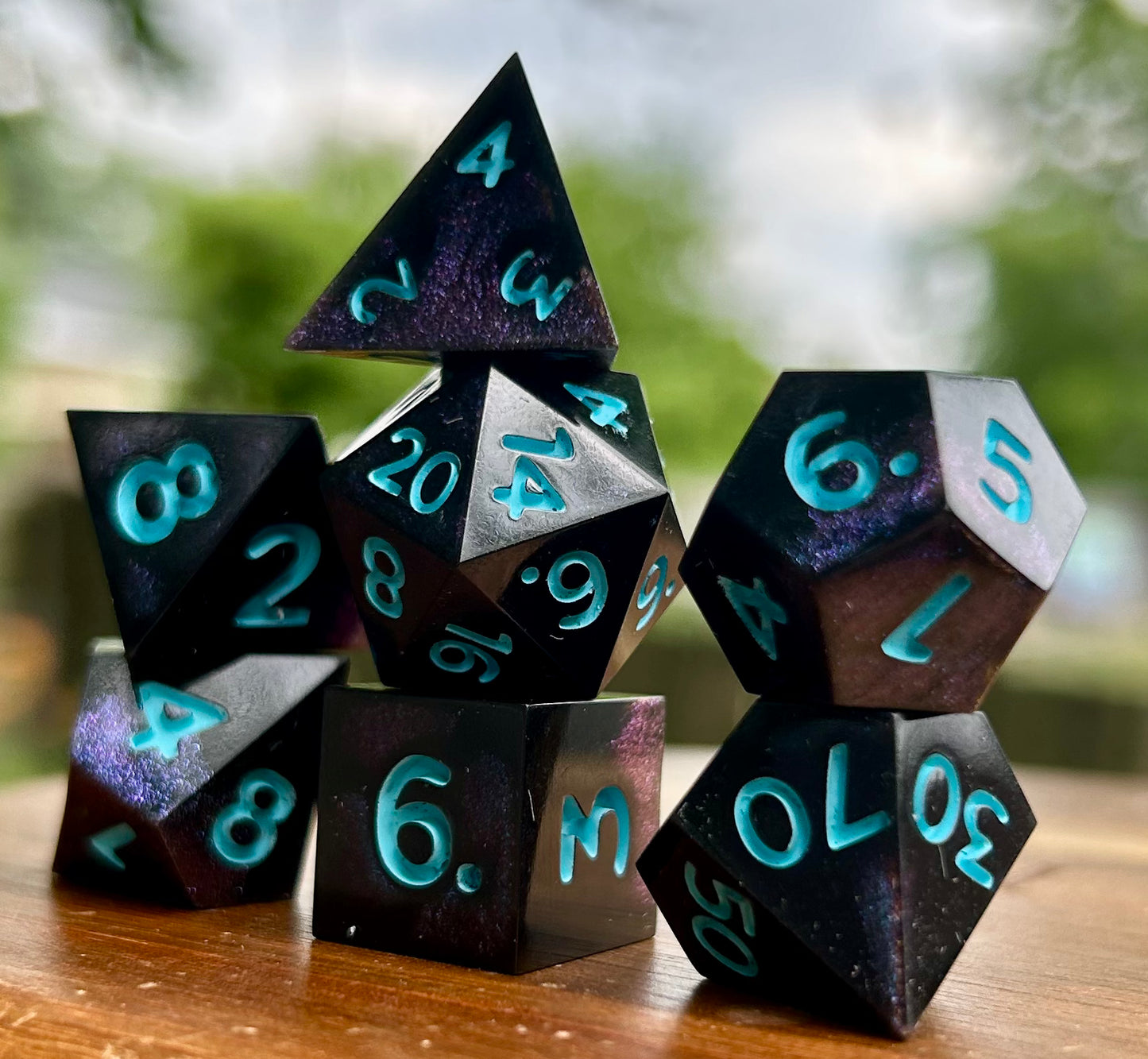 Dark Nebula 7-Piece Polyhedral Dice Set