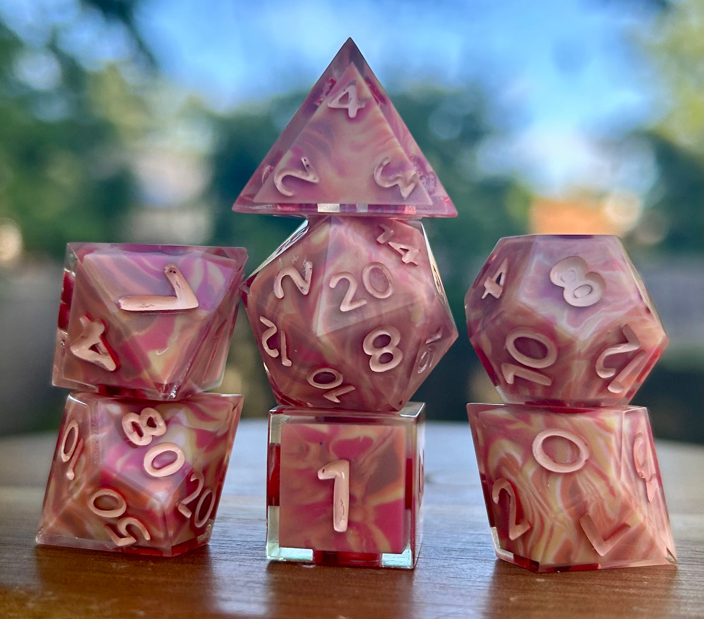 Neapolitan 7-Piece Polyhedral Dice Set